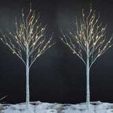 Artificial Decoration Lighted Birch Tree | Yedwo Home